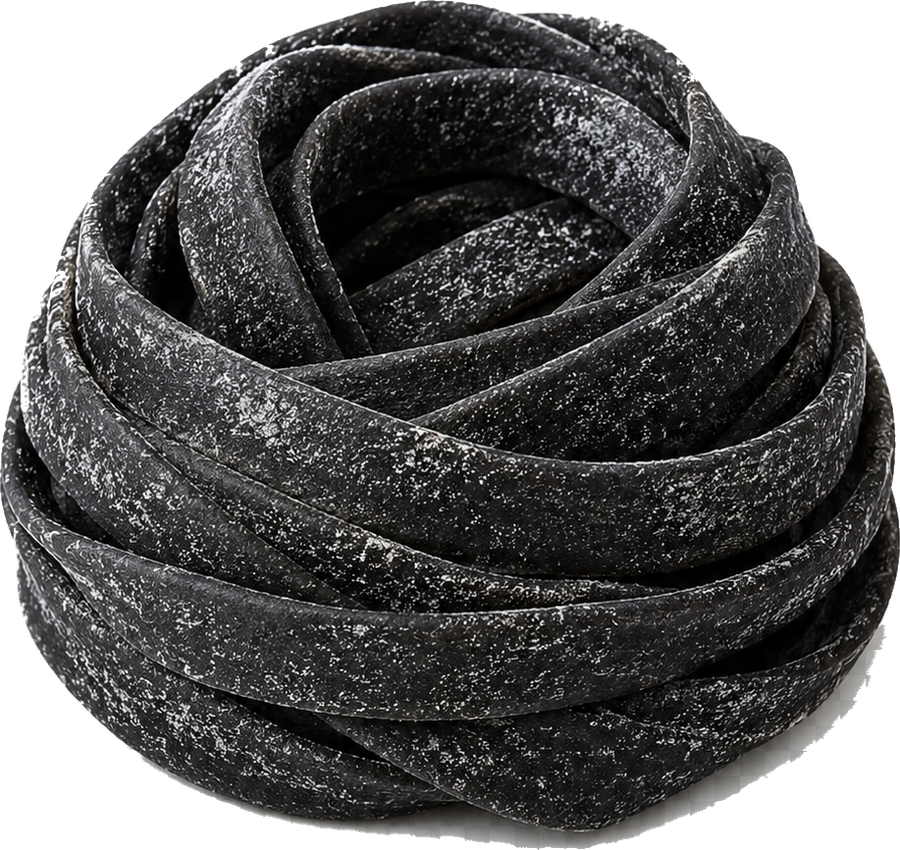 Tagliatelle negros de tinta de calamar