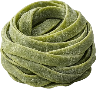 Tagliatelle verdes de espinaca y rúcula